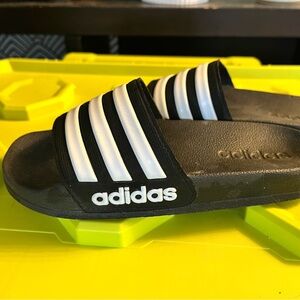Adidas Youth Black Slides